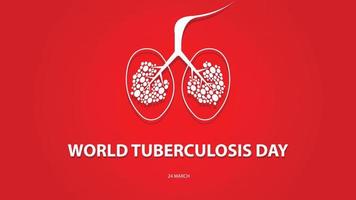 värld tuberkulos dag. vektor illustration bakgrund