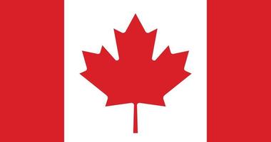 kanada flagga med original- rgb Färg vektor illustration design