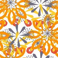 abstrakte nahtlose Muster mit Mandala-Blume. Mosaikfliese. vektor