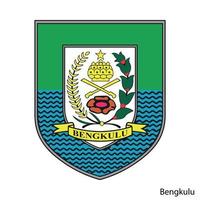 Wappen von Bengkulu ist eine indonesische Region. Vektor-Emblem vektor