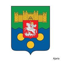 Wappen von Ajaria ist eine Region in Georgia. Vektor-Emblem vektor