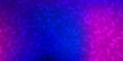 ljusrosa, blå vektorbakgrund med sexkantiga former. vektor