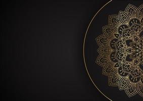 dekorativer Hintergrund mit elegantem Mandala-Design vektor
