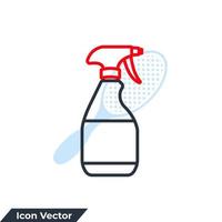 spray flaska ikon logotyp vektor illustration. spray flaska symbol mall för grafisk och webb design samling