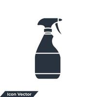 spray flaska ikon logotyp vektor illustration. spray flaska symbol mall för grafisk och webb design samling