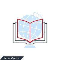 Buch-Symbol-Logo-Vektor-Illustration. Buchsymbolvorlage für Grafik- und Webdesign-Sammlung vektor