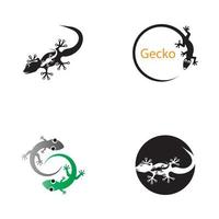Eidechse Chamäleon Gecko Animall Logo und Symbolvektorillustration vektor