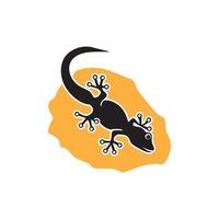 ödla kameleont gecko animall logotyp och symbol vektor illustration