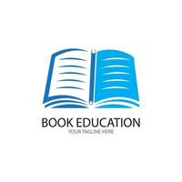 Buch Bildung Logo Vorlage Vektor Illustration Design