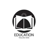 Buch Bildung Logo Vorlage Vektor Illustration Design