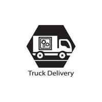 lkw-symbol illustration vektorvorlage vektor