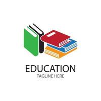 Buch Bildung Logo Vorlage Vektor Illustration Design