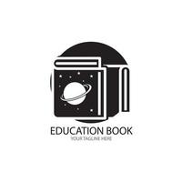 Buch Bildung Logo Vorlage Vektor Illustration Design