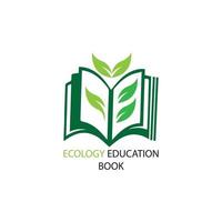 Buch Bildung Logo Vorlage Vektor Illustration Design