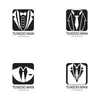 Smoking-Mann-Logo-Design-Vektor-Vorlage vektor