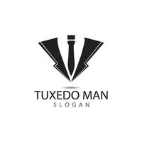 Smoking-Mann-Logo-Design-Vektor-Vorlage vektor