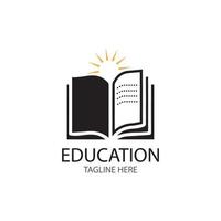 Buch Bildung Logo Vorlage Vektor Illustration Design