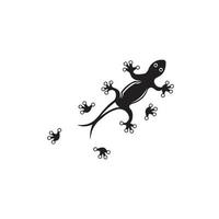 ödla kameleont gecko animall logotyp och symbol vektor illustration
