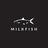 Design-Vektor für Milchfisch-Essen-Logo vektor