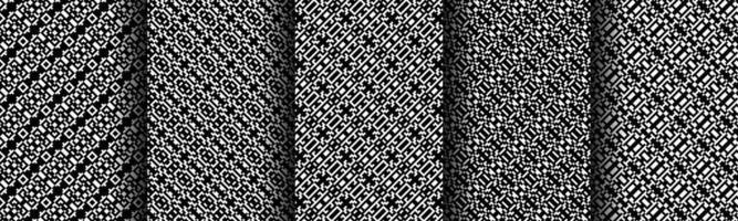 modern tech geometrisk mönster bakgrund samling uppsättning vektor