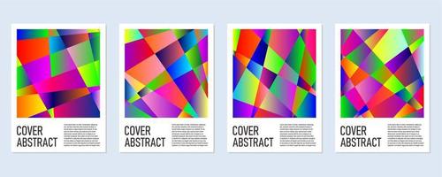 abstrakter farbenfroher geometrischer Hintergrund für Poster und Cover vektor