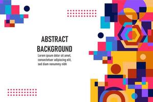 platt geometrisk bakgrund vektor