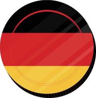 deutsche Flagge Vektor handgezeichnete Flagge, eur handgezeichnete Flagge