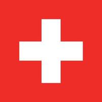 schweiz flagga vektor hand dragen flagga, swiss franc vektor hand dragen