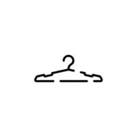 Kleiderbügel gepunktete Linie Symbol Vektor Illustration Logo Vorlage. für viele Zwecke geeignet.