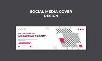 företags- företag digital marknadsföring byrå social media omslag och webb baner design mall vektor