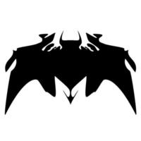 Steinfledermaus-Symbol. Batman-Logo-Vektor isoliert auf weißem Hintergrund vektor