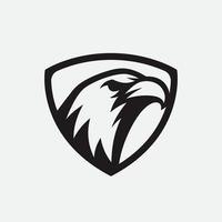 Amerikanisches Weißkopfseeadler-Logo. Hawk Phoenix Schild Emblem Design editierbar für Ihr Unternehmen. Vektor-Illustration vektor