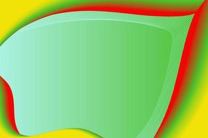 enkel och minimalistisk abstrakt bakgrund design med grön, röd, ad gul krage vektor