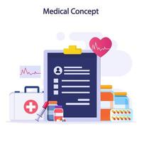 platt vektor illustration apotek och medicinsk begrepp, hjälpa, sjukvård, apotek, medicin.