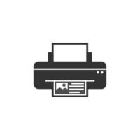 Drucker-Icon-Design-Illustration vektor