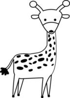 Afrikanische Cartoon-Giraffe vektor