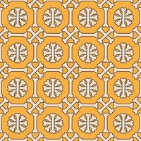 gekreuzte Knochenform mit Entwurfsvektorvorratillustration. Designvorlage für nahtlose Muster. orange und beige Farbthema vektor