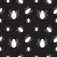 weiße Spinnenstruktur auf schwarzem Hintergrund. Designvorlage für nahtlose Muster. eps 10-Vektorillustration vektor