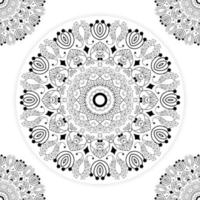 de mandala är isolerat på en vit bakgrund. mall för färg bok sida. orientalisk mystisk mönster. mandala illustration. dekorativ cirkel prydnad i etnisk stil vektor