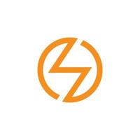 Blitz-Logo. elektrischer energieblitz oder symbol der macht. das konzept der geschwindigkeit schnell schnell schnell. Vektor-Illustration-ClipArt. vektor