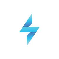 Blitz-Logo. elektrischer energieblitz oder symbol der macht. das konzept der geschwindigkeit schnell schnell schnell. Vektor-Illustration-ClipArt. vektor