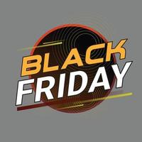 Black Friday Label Badge Rabatt Angebote Kreis vektor