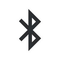 Blåtand tecken vektor ikon. mobil nätverk symbol. för din design