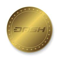 goldene Dash-Münze vektor