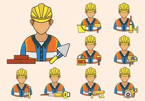 Bricklayer Icon Vector