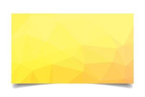 gul Färg triangulerade bakgrund textur vektor för företag kort mall