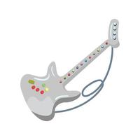 elektrische gitarre spielzeug. flache Vektorillustration vektor