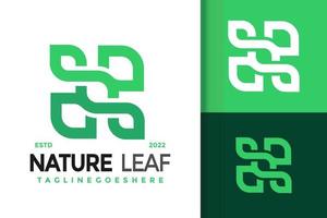 n natur blad logotyp design, varumärke identitet logotyper vektor, modern logotyp, logotyp mönster vektor illustration mall