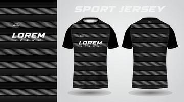 schwarzes T-Shirt Sport-Jersey-Design vektor