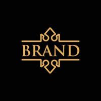 Crown Line Luxus modernes kreatives Logo vektor